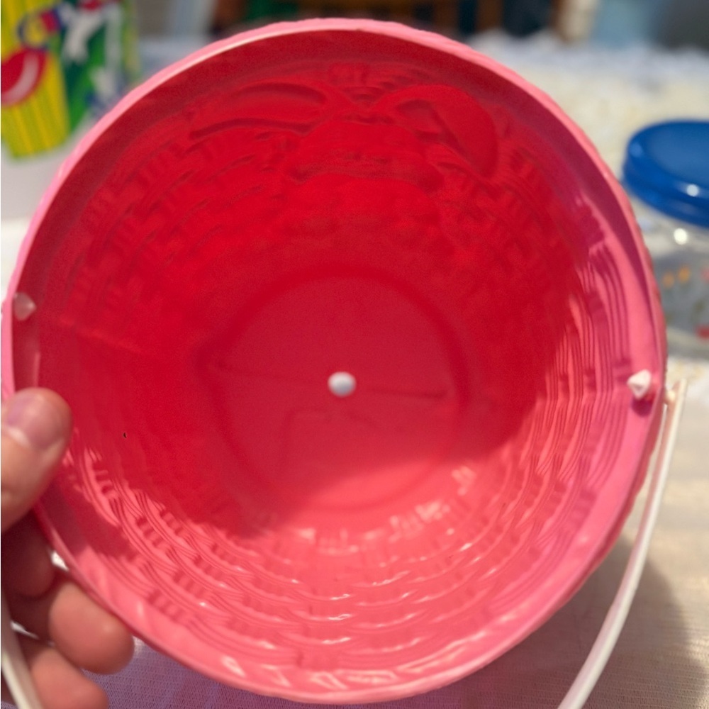 Vintage Pink Easter Bunny Basket - Picture 4 of 7